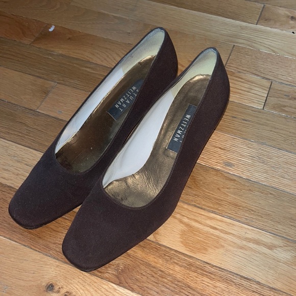 STUART WEITZMAN brown heels - Picture 1 of 4